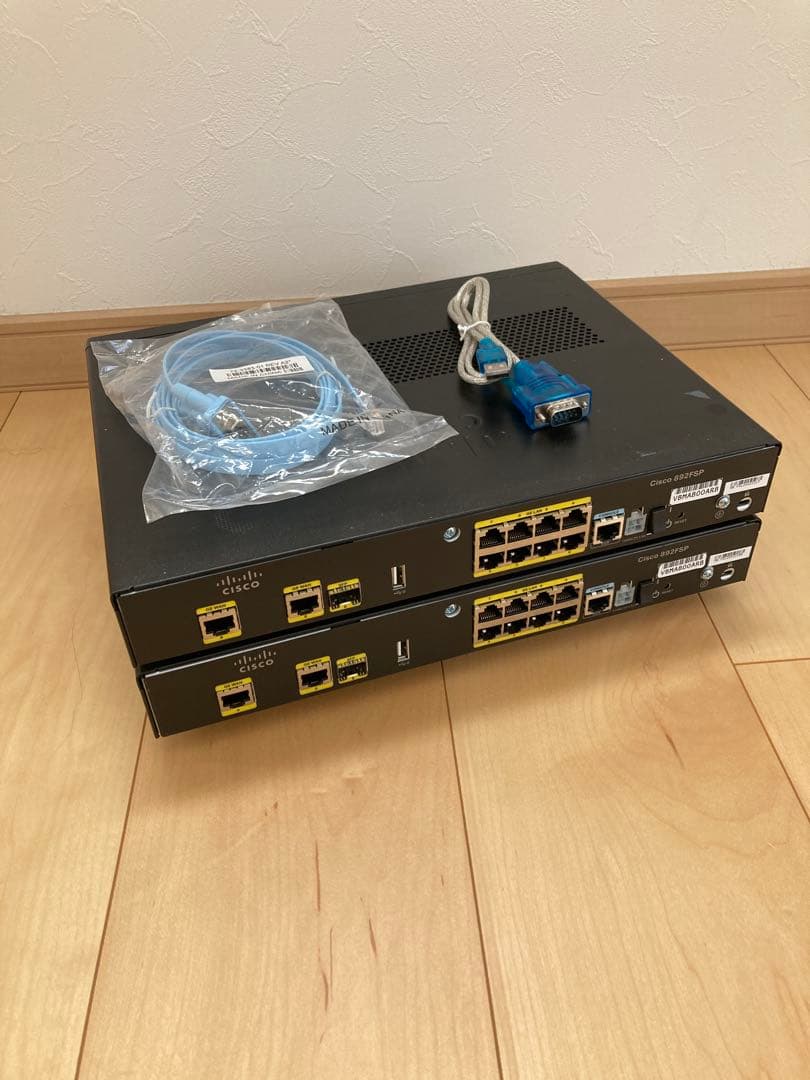 【CCNA、CCNP】2台Cisco892FSP
