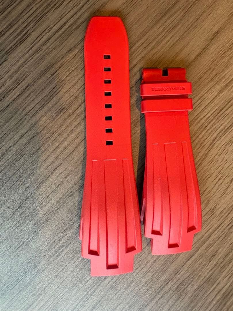 リシャールミル RICHARD MILLE 25 L 用 ラバーベルト レッド