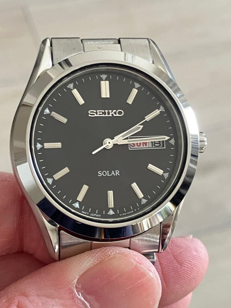 稼働品／SEIKO SOLAR V158 セイコー ソーラー