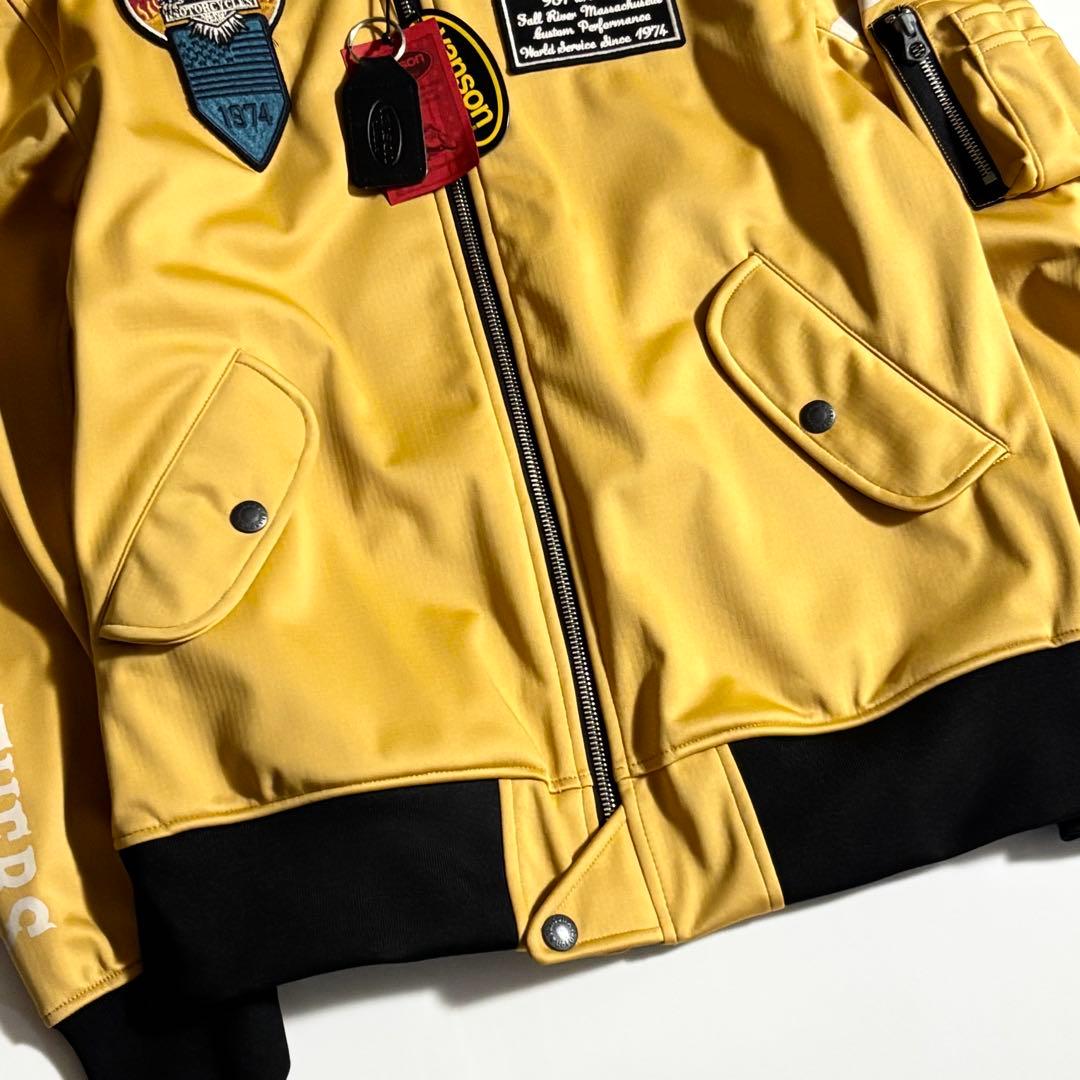 新　VANSON　バンソン　マスタード　ライダースジャケット　L