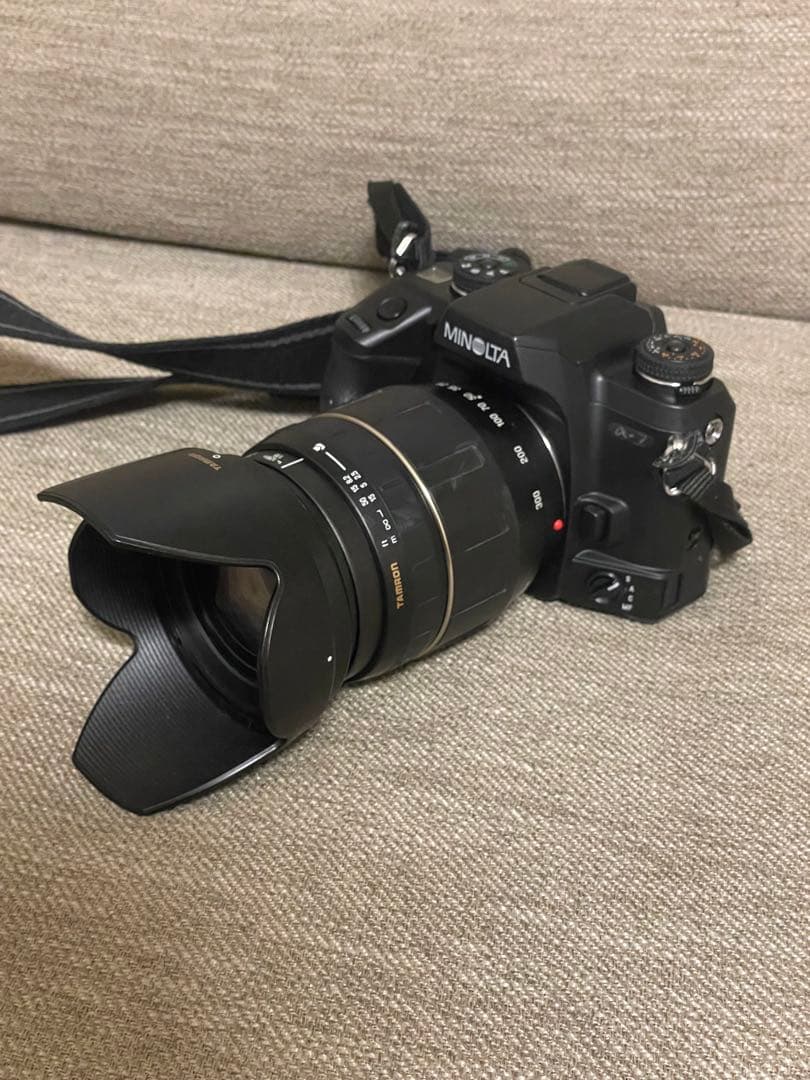 MINOLTA α-7 フィルムカメラ TAMRONレンズ付き