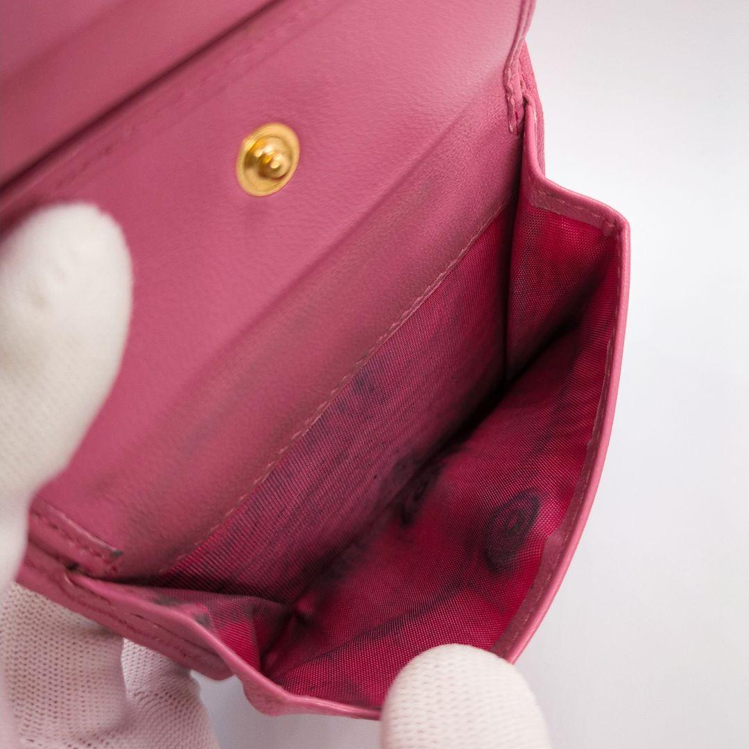 MIU MIU ミュウミュウ 二つ折り財布 マテラッセ レザー