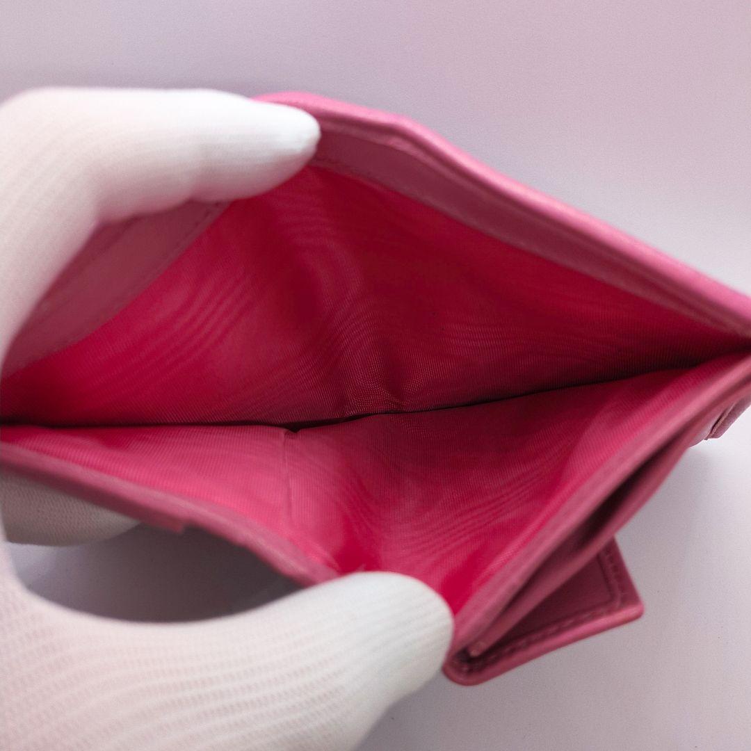 MIU MIU ミュウミュウ 二つ折り財布 マテラッセ レザー