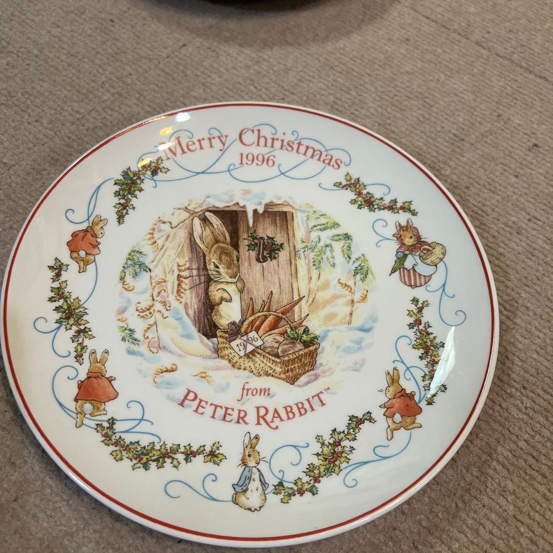 未使用　ウェッジウッド　ピーターラビットクリスマスプレート