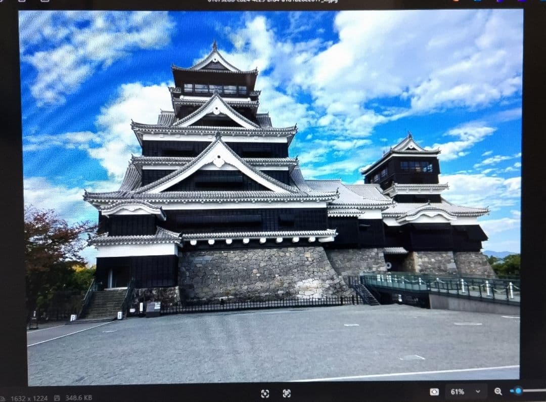 熊本城／水彩画