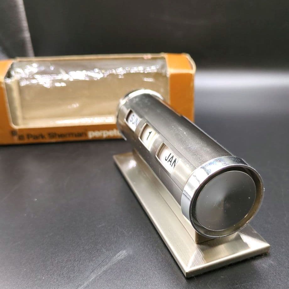 パークシャーマン 卓上デスクカレンダー ヴィンテージ レトロ 箱付き