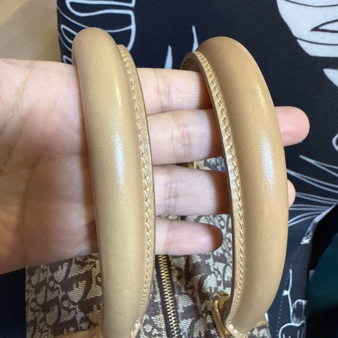 Dior ブラウンキャンバスハンドバッグ 中型