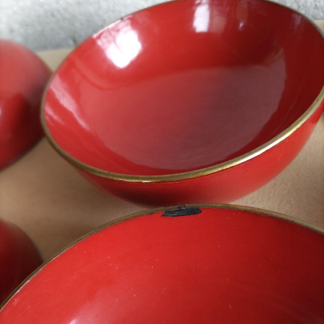 金蒔絵　花鳥絵変わり菓子椀　9客