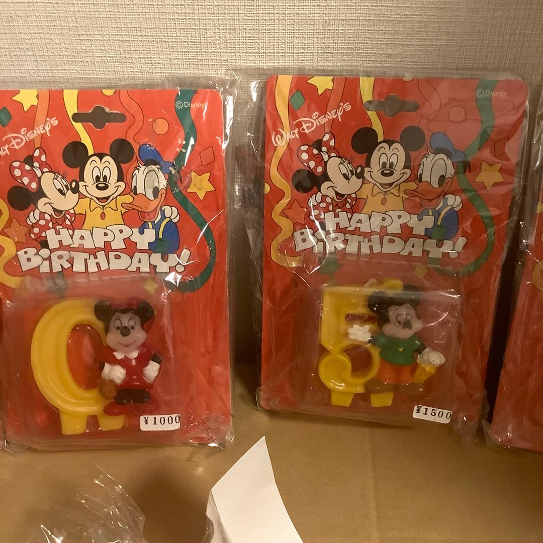 入手困難　ディズニーキャラクター　希少　バースデーローソクまとめて売りNO.10