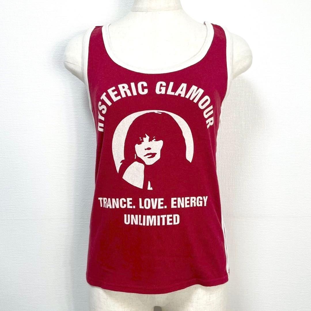 y2k❤️00s HYSTERIC GLAMOUR ヒスガール ラインタンクトップ