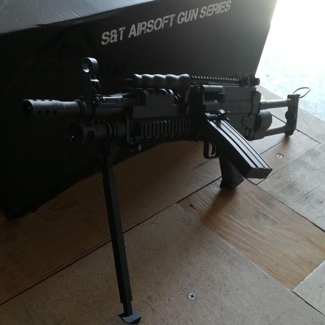 S&T M249 PARA ナイロンファイバースポーツライン電動ガンショート加工