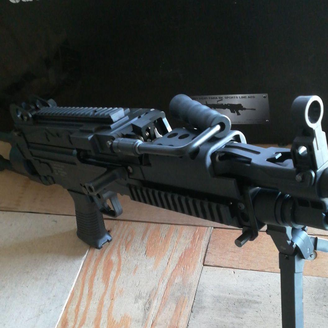 S&T M249 PARA ナイロンファイバースポーツライン電動ガンショート加工