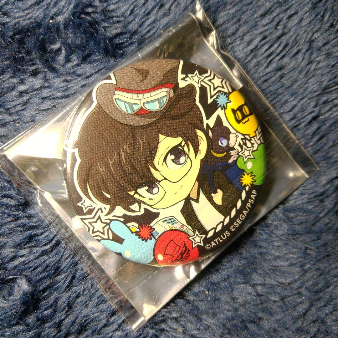 ①ペルソナ5　アニメイトカフェ　缶バッジ　雨宮 蓮　コラボ