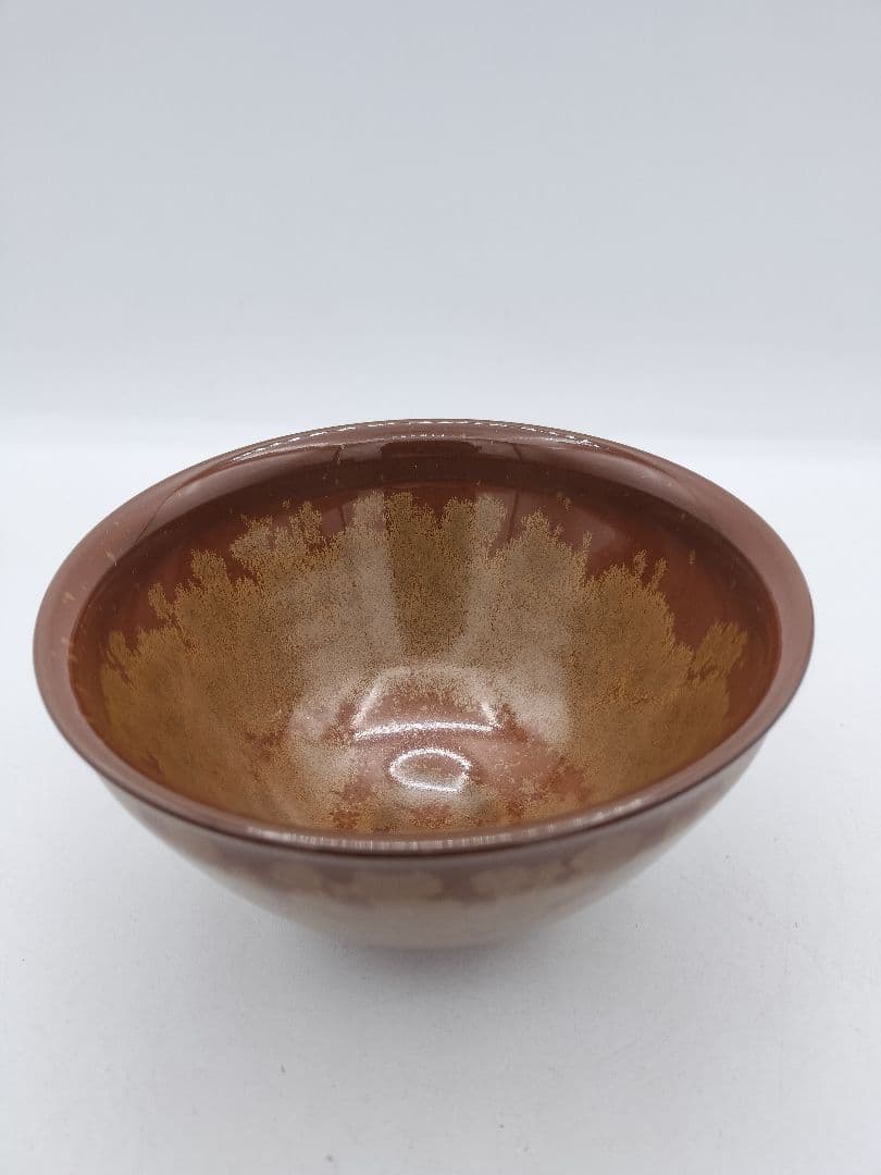 c412 数茶碗 金結晶 加藤藤山 10客 木箱 茶道具 古物