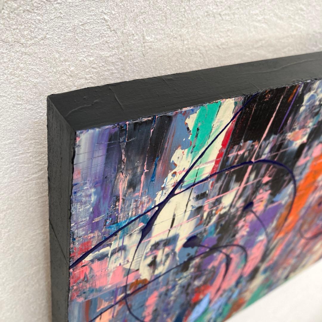 モダン インテリア アートパネル 絵画 抽象画 クール 現代アート 原画