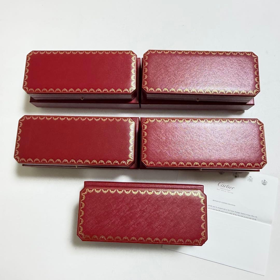 極美品　カルティエ　ブレスレット　ケース　空箱　5個セット　現行品