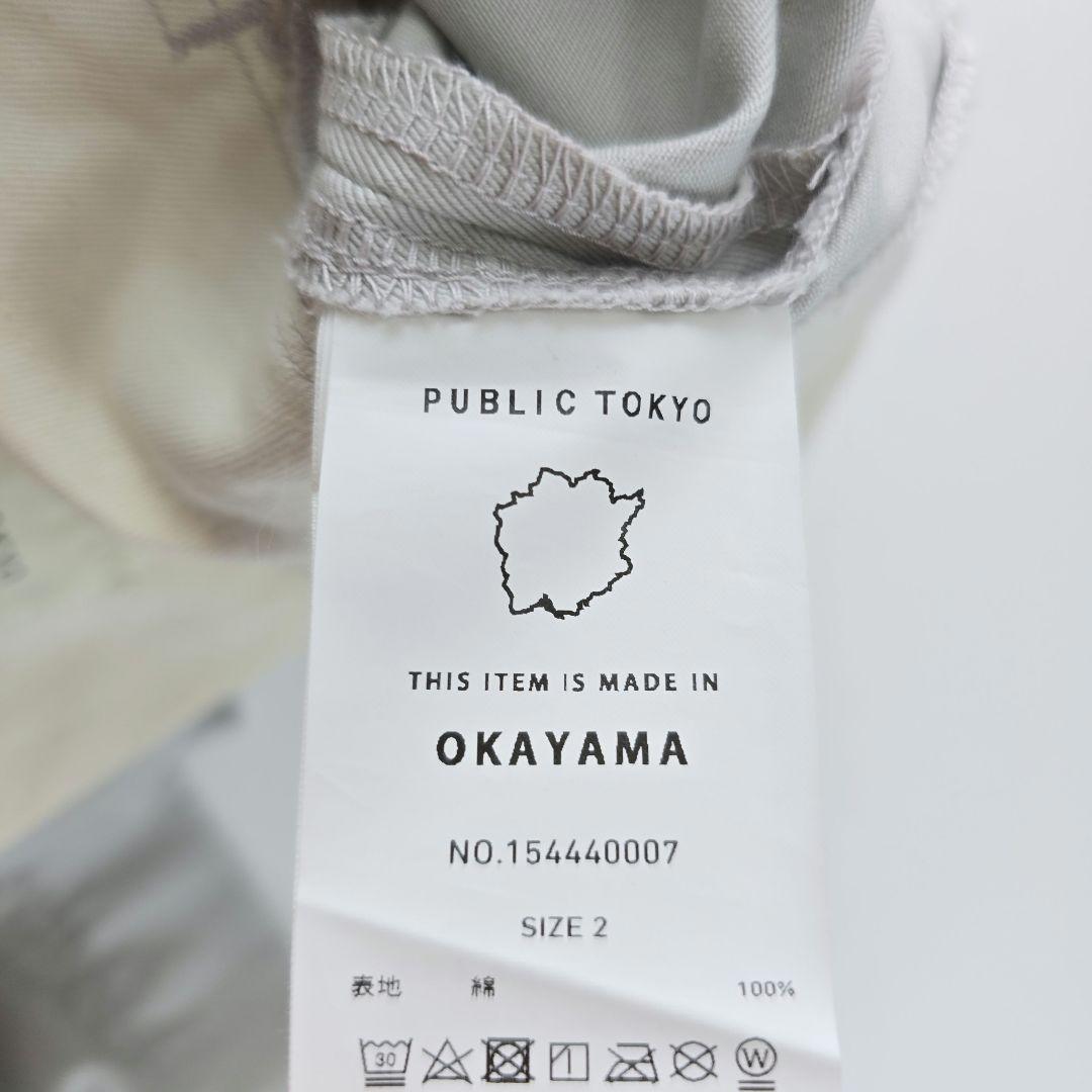 美品★パブリックトウキョウ　PUBLIC CHINOS バレルレッグイージー　M