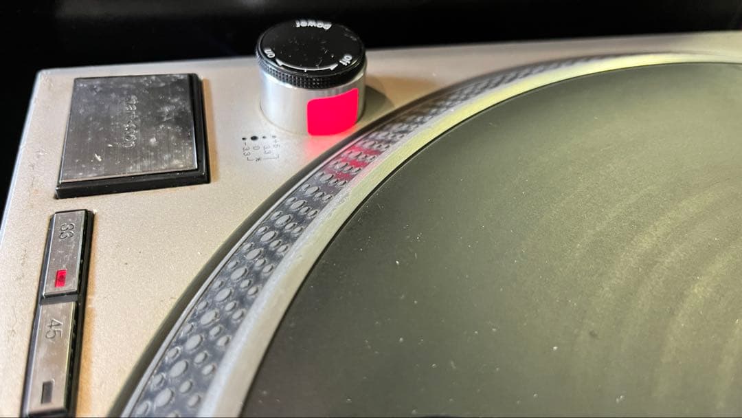 Technics SL-1200 MK2 ターンテーブル通電あり