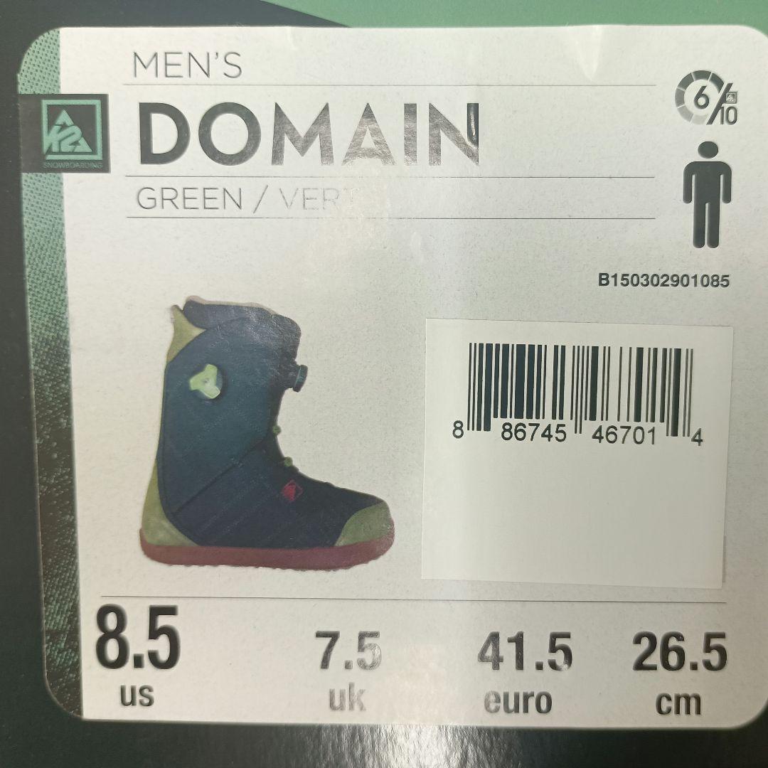 K2スノーボードブーツ DOMAIN 26.5