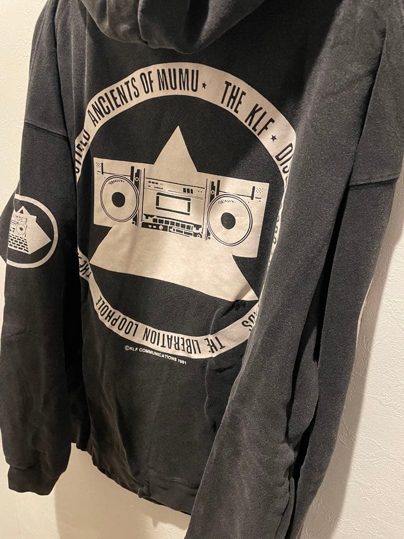 25SS SAINT KLF フード付きパーカー 黒 L