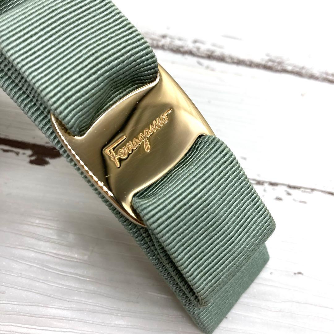 極美品❣️Ferragamo フェラガモヴァラリボンバレッタ ヘアアクセサリー