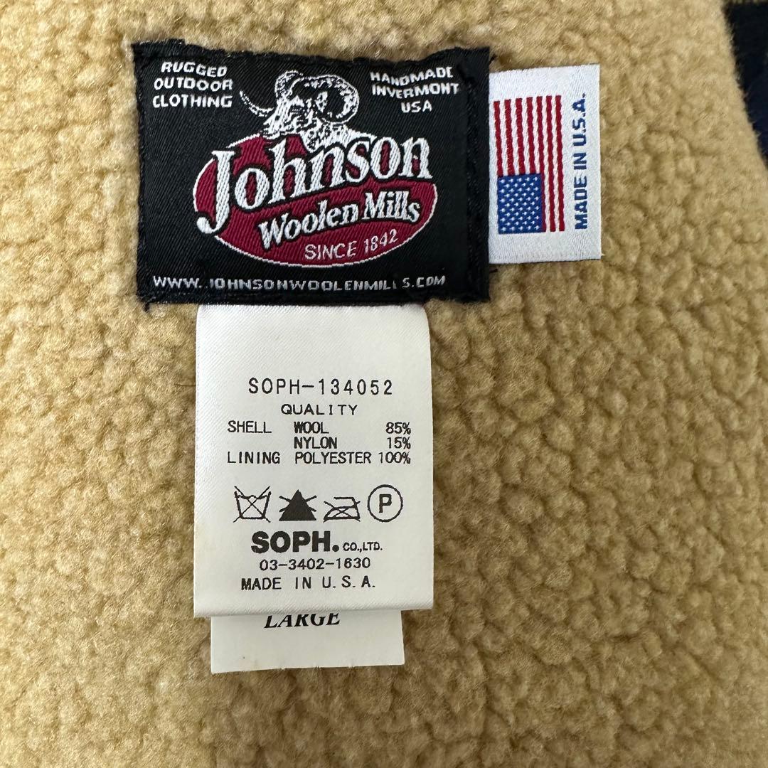 【中古】　SOPHNET. Johnson 米国製 裏ボア ベスト 赤 L