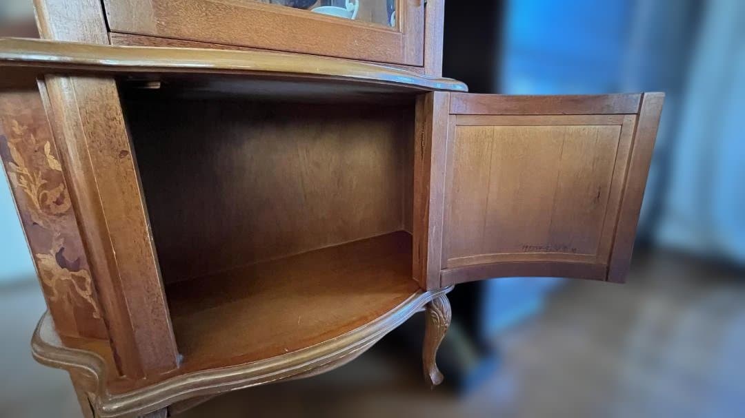 木製　ガラスキャビネット　ディスプレイケース　ショーケース　飾り棚　インテリア