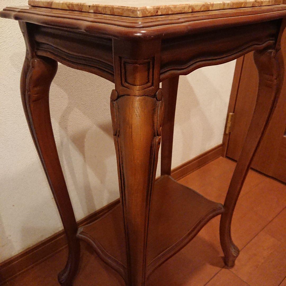 【超メルカリ市限定価格】イタリア 大理石 猫脚コンソールテーブル アンティーク