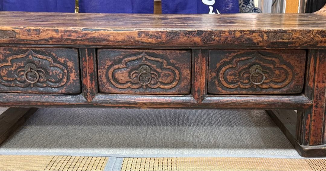 李朝　貴重　古朝鮮王室が勉強で使用した机　 アンティーク　送料込み250520