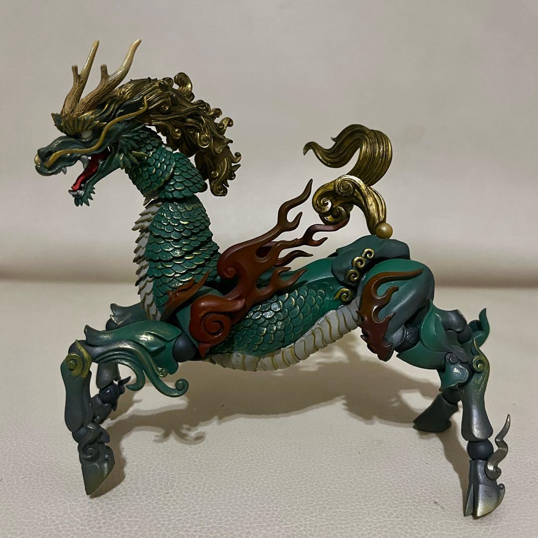 自在置物 ドラゴンフィギュア　箱無し　タケヤ式麒麟 着彩版 KT 海洋堂