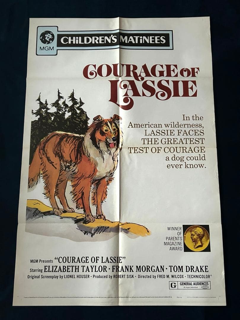 名犬ラッシーの勇気　USオリジナル映画ポスター