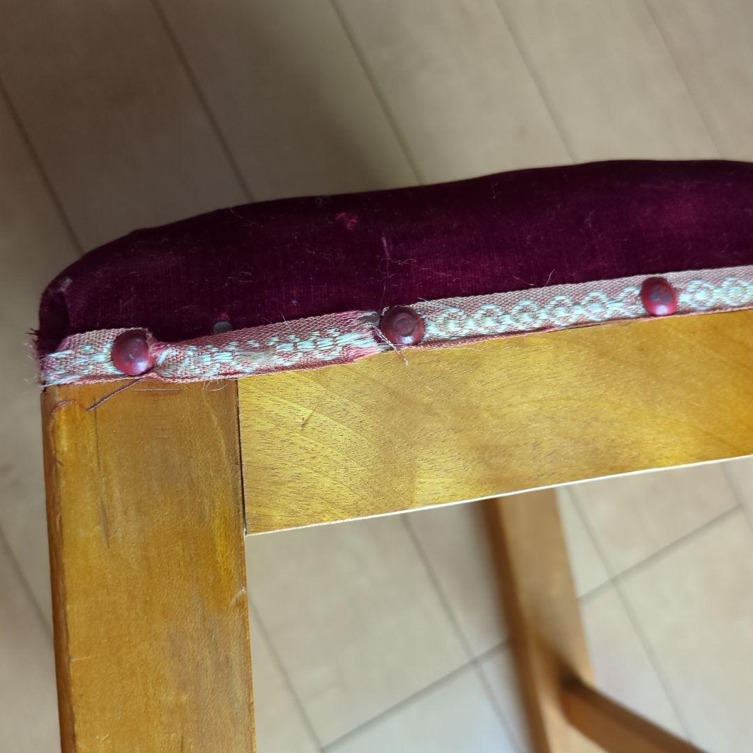 アンティーク　ミシンの椅子　イス　スツール　古民家