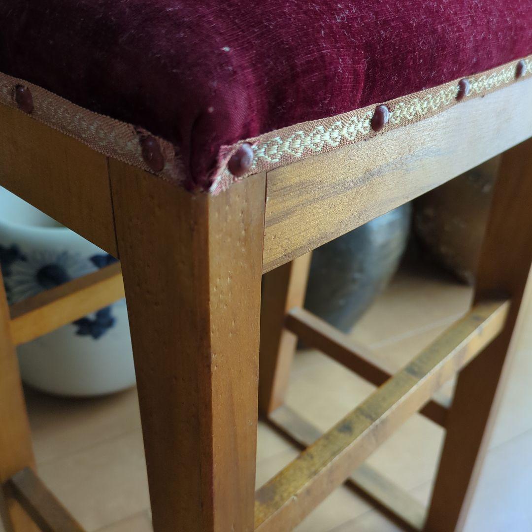 アンティーク　ミシンの椅子　イス　スツール　古民家