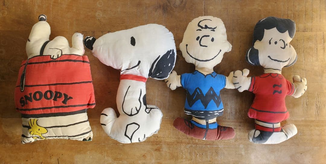 スヌーピー snoopy ヴィンテージ ビンテージ ピロードール ４個セット