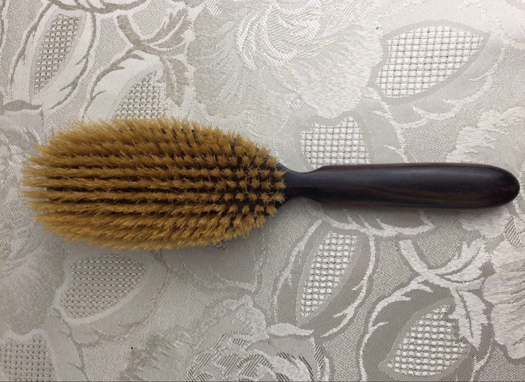 英国アンティーク エドワーディアン時代 エボニー ハンドミラー&ブラシ