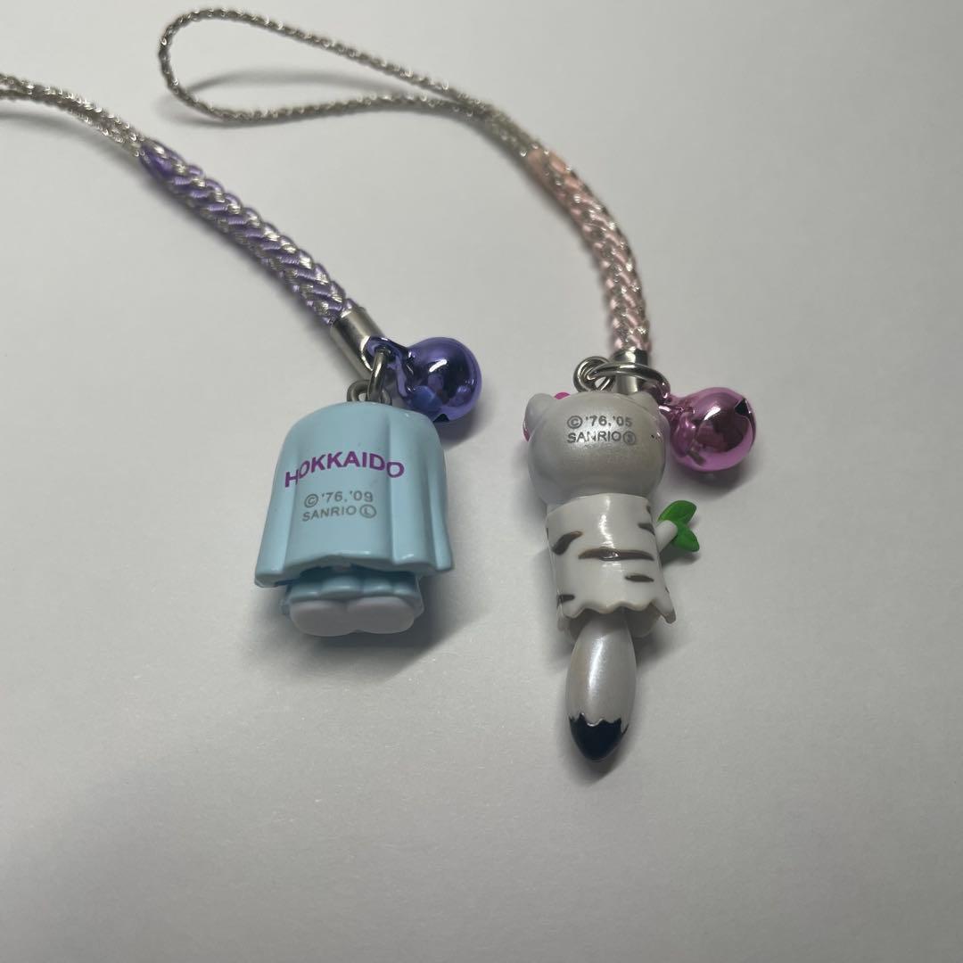 【稀少】2009年「北海道ラベンダー」・2005年「北海道オコジョ」根付セット