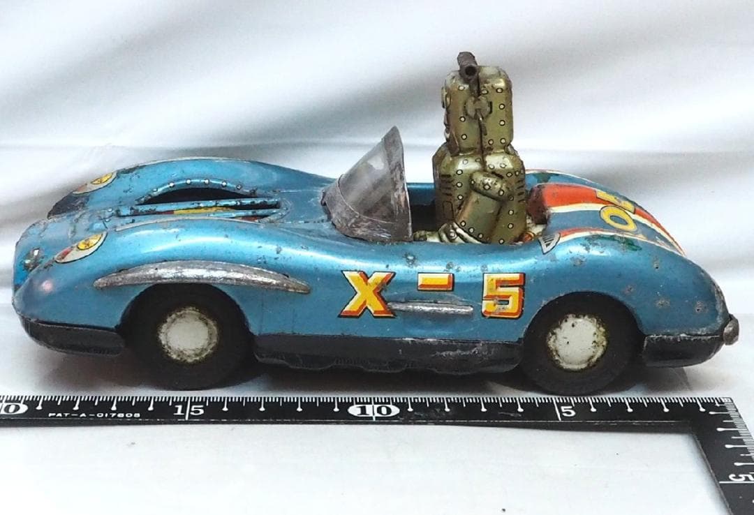 旭玩具ロボット スペース パトロール メルセデス ベンツ tin toy car