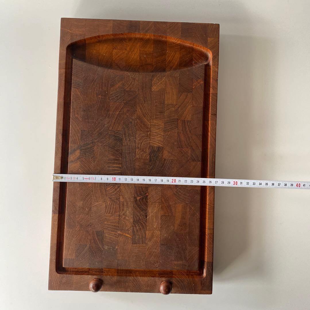 DIGSMED チーク カッティングボード 約45cm トレイ デンマーク 北欧