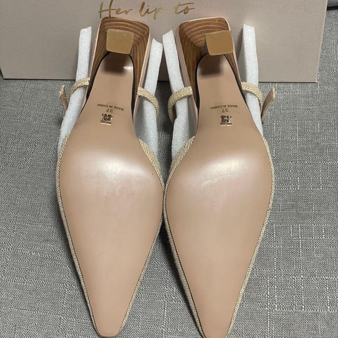 Herlipto LinenBlendCrystalMules ハーリップトゥ