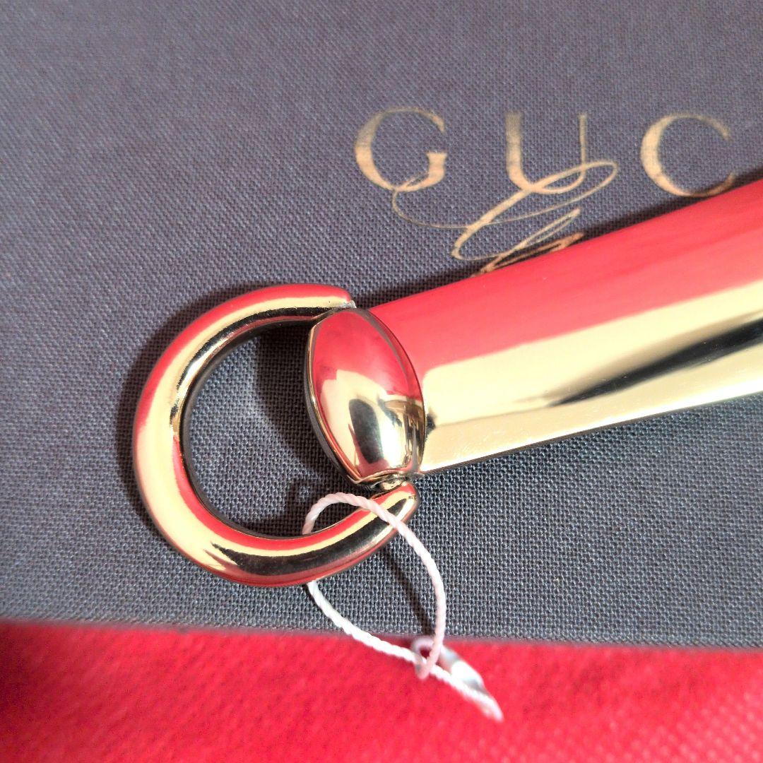 【未使用☆レア】GUCCI／グッチ メタルロゴ 靴べら／シューホーン