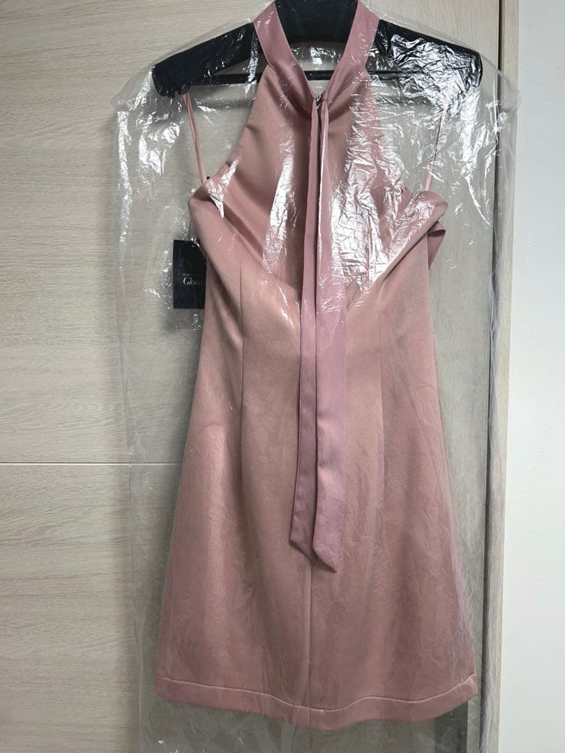 新品 ローブドフルール バストジップ チョーカー ドレス キャバ ミニ ピンク