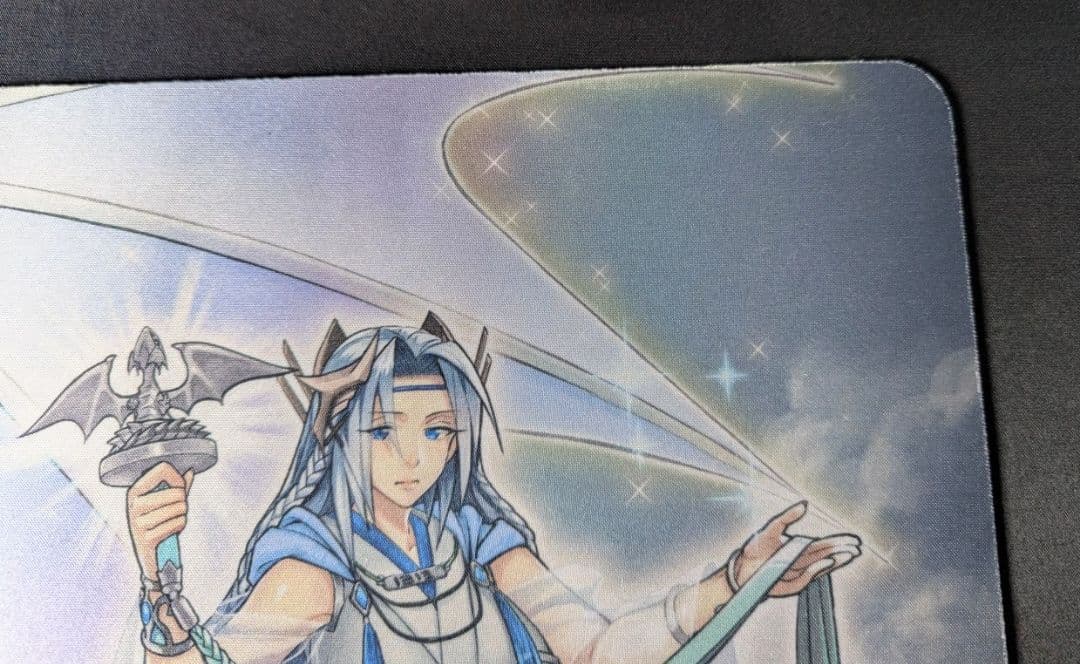 遊戯王 青眼の精霊龍 青き眼の巫女 プレイマット 公式品 asia アジア