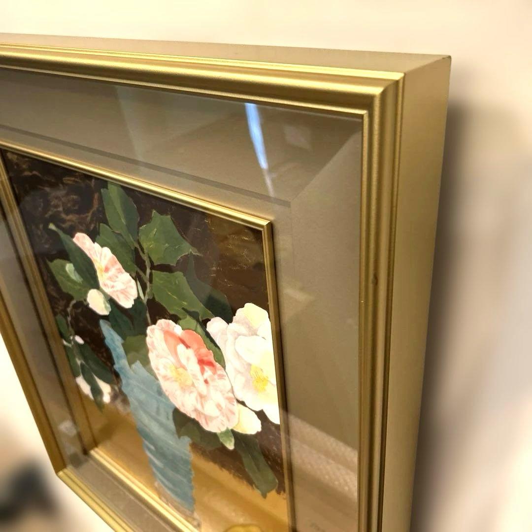 正規品）小倉遊亀『椿』リトグラフ絵画版画（検索）平山郁夫千住博東山魁夷