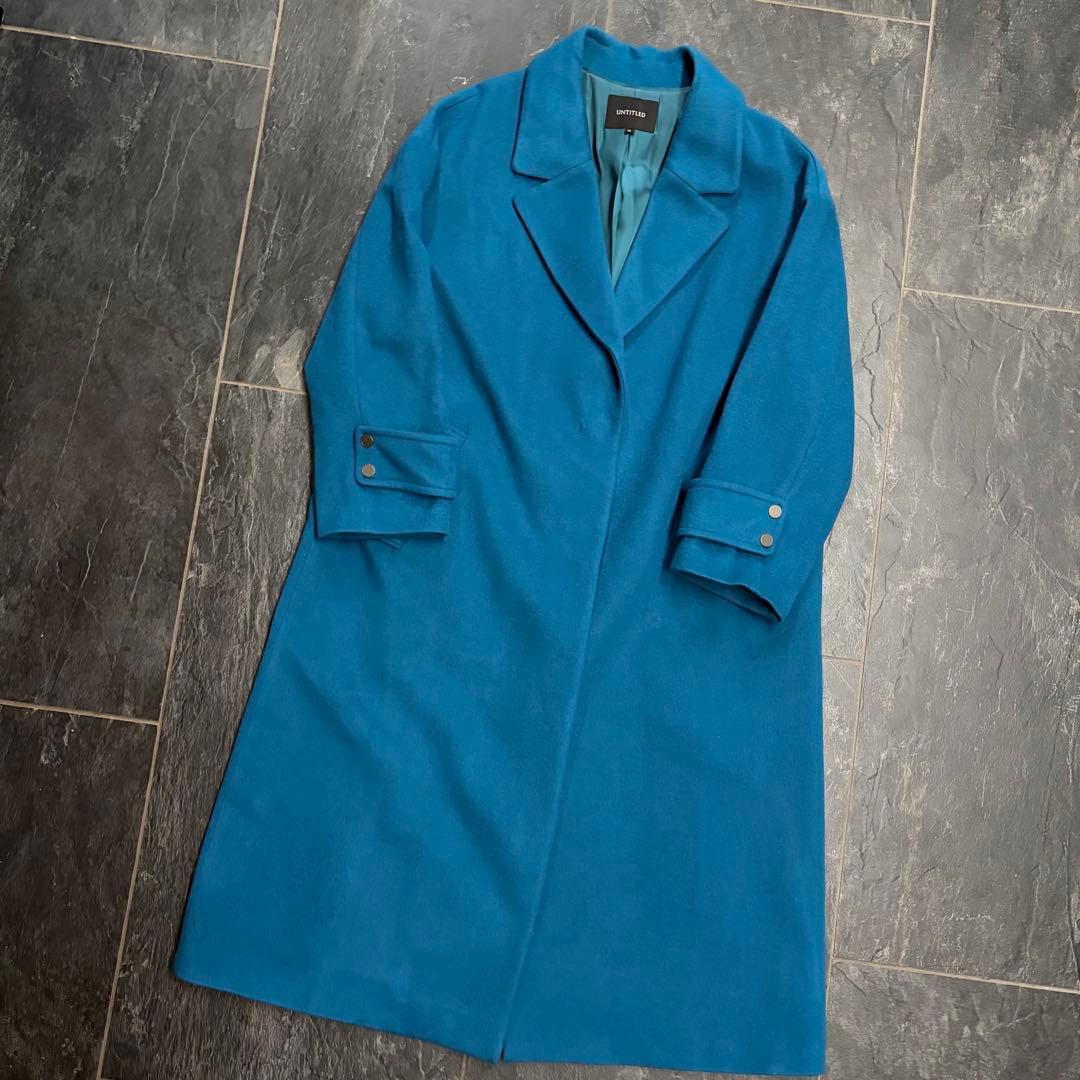 【大きいサイズ】UNTITLED アンタイトル　ビーバーチェスターコート　ロング