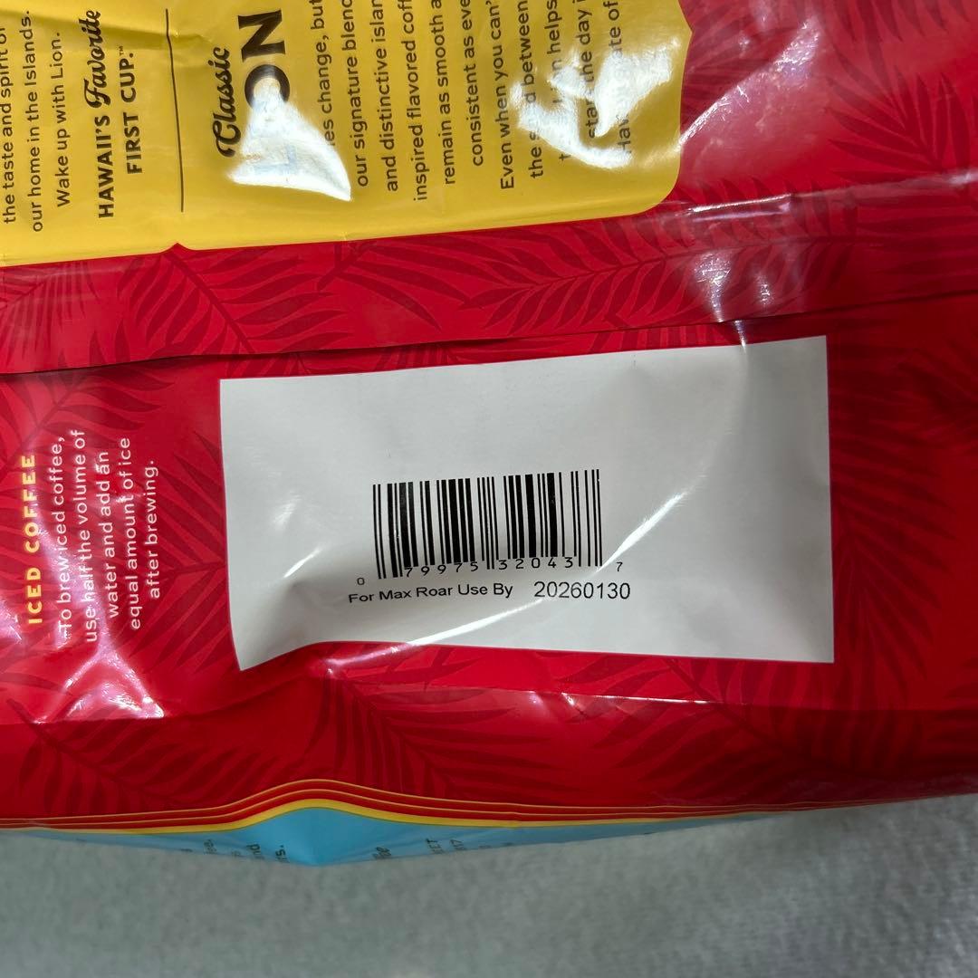 ハワイ　ライオンコーヒー全豆　オリジナルロースト　大容量