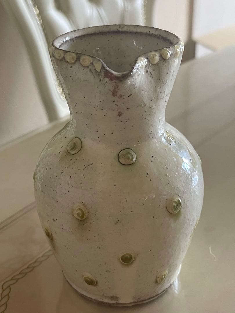 船木研兒　白釉壺　ピッチャー