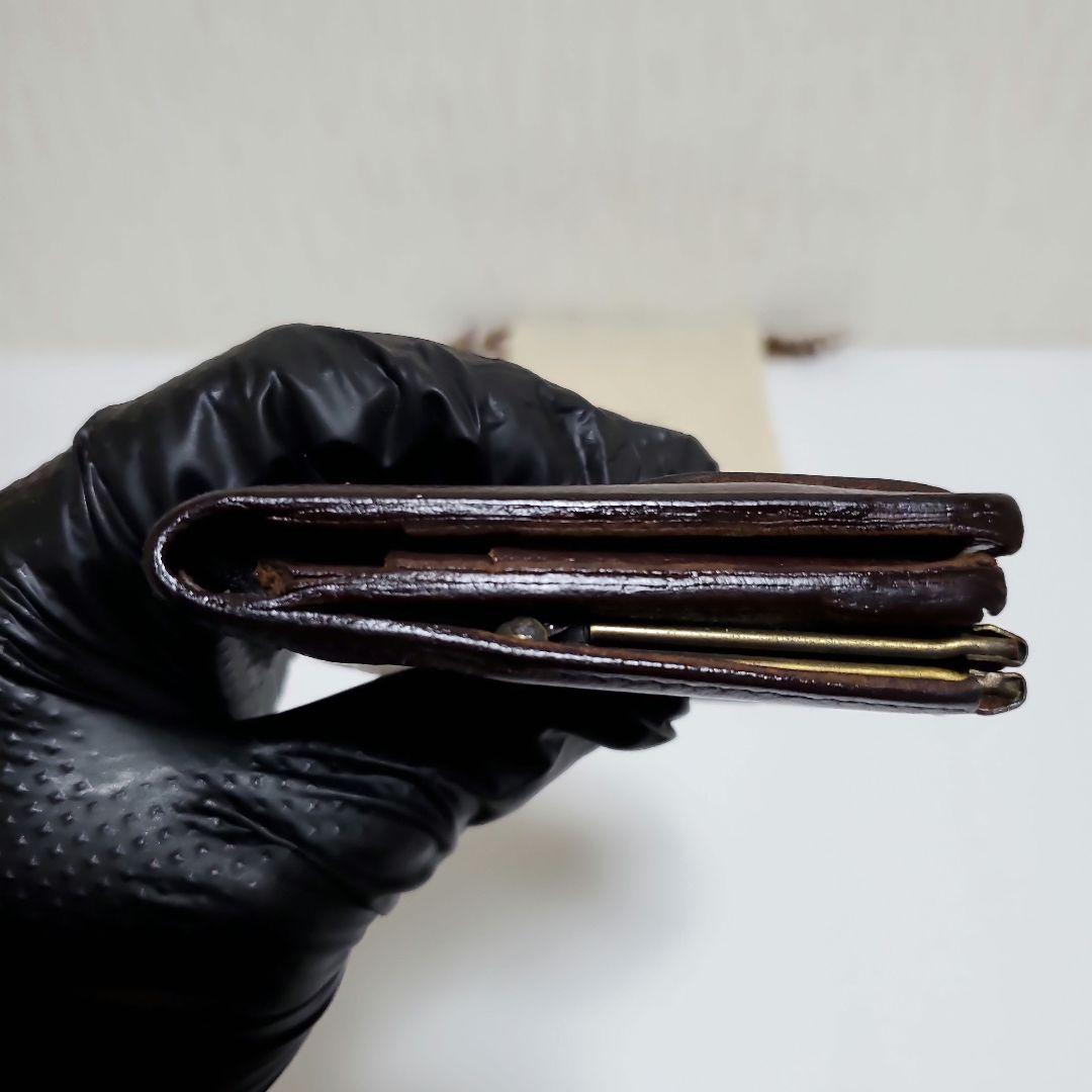 正規品　IL BISONTE　イルビゾンテ　二つ折り財布　ブラウン　良品フラップ