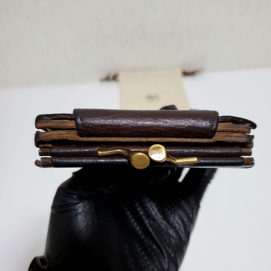 正規品　IL BISONTE　イルビゾンテ　二つ折り財布　ブラウン　良品フラップ