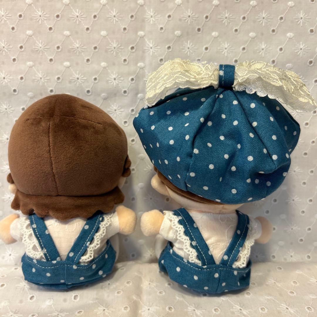 水玉デニムコーデセットオーダーページ　関西ちびぬい　ぬい服　はぴぬい