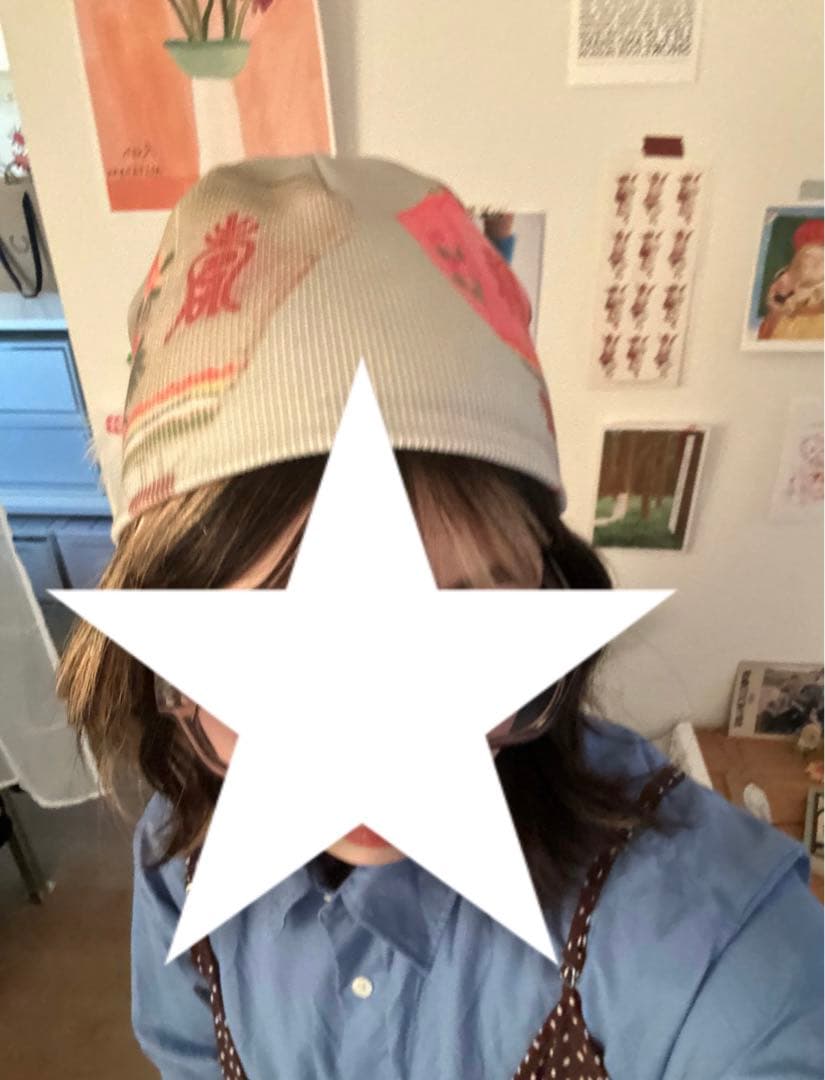 Shury Labyrinths 提灯プリント ニット帽